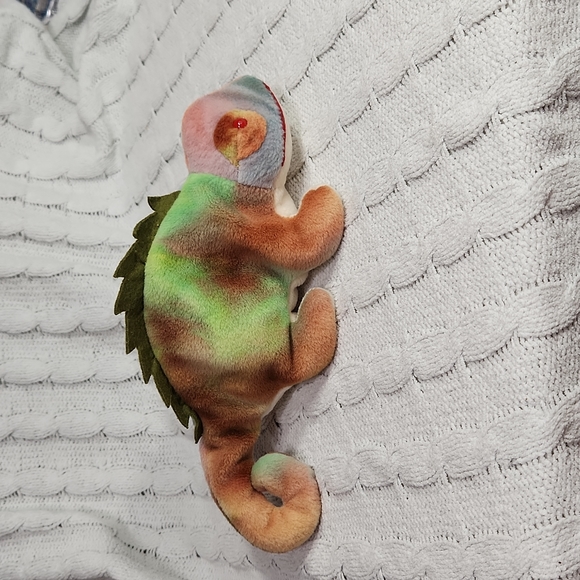 🕸Vintage Ty Beanie Baby Original "Iggy" The Iguana 1997 P.V.C Pellets - Picture 4 of 11